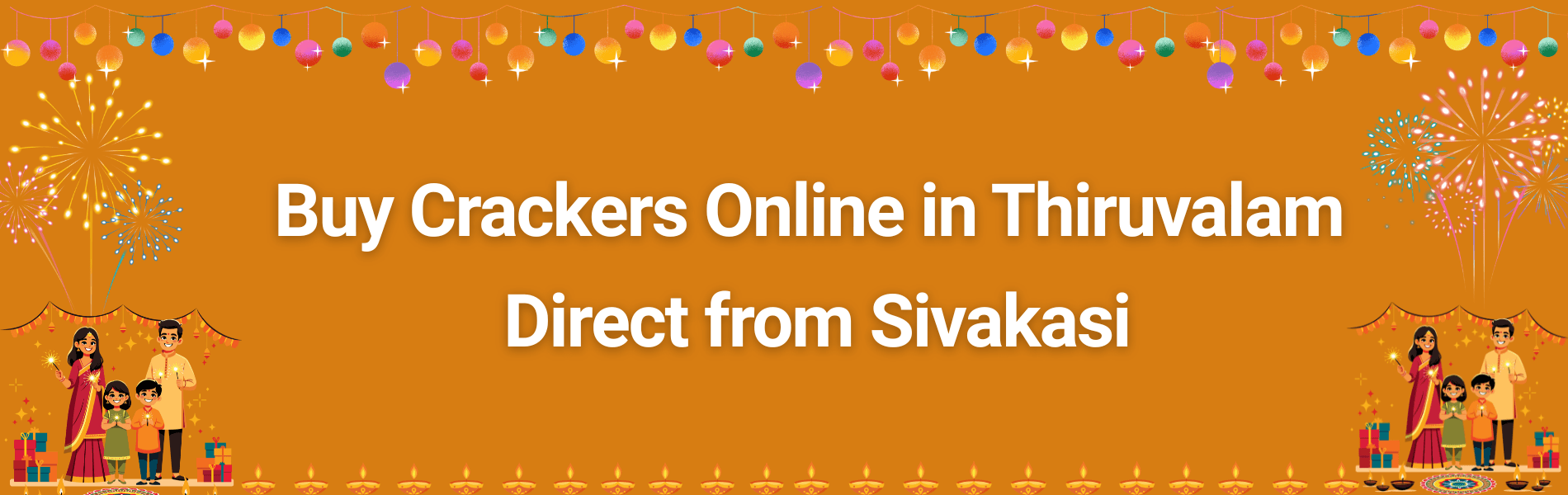 Colorful Sivakasi fireworks and Diwali crackers available for online delivery in Thiruvalam