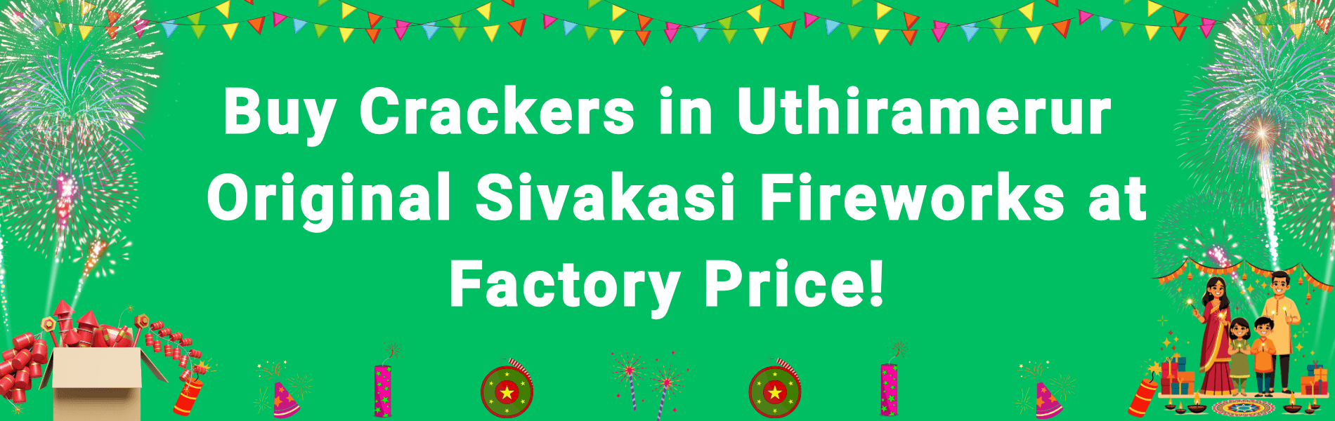 Colorful Sivakasi fireworks and Diwali crackers available for delivery in Uthiramerur