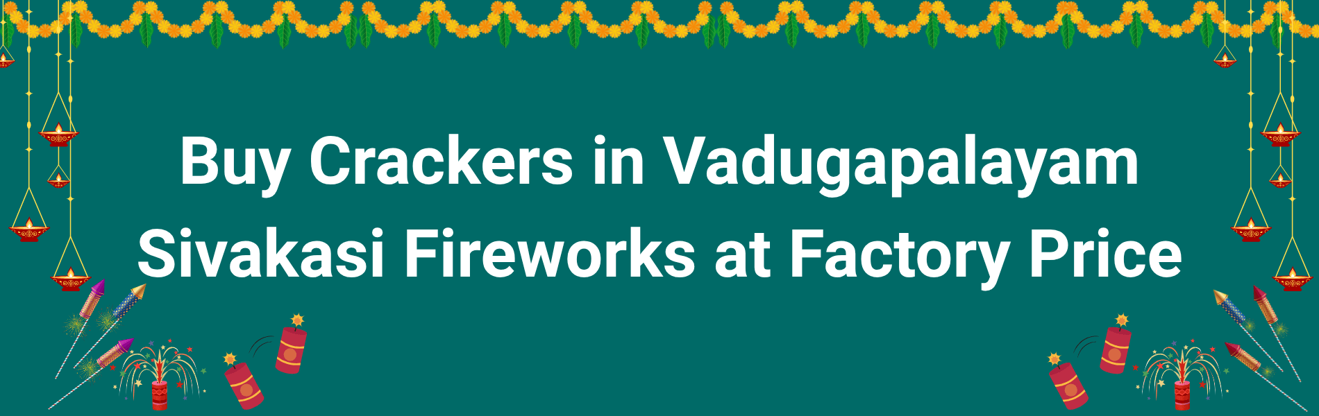 Colorful Sivakasi fireworks display and Diwali crackers available for delivery in Vadugapalayam at factory price