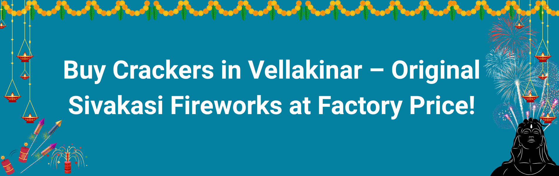 Colorful Sivakasi fireworks and Diwali crackers available for home delivery in Vellakinar Coimbatore