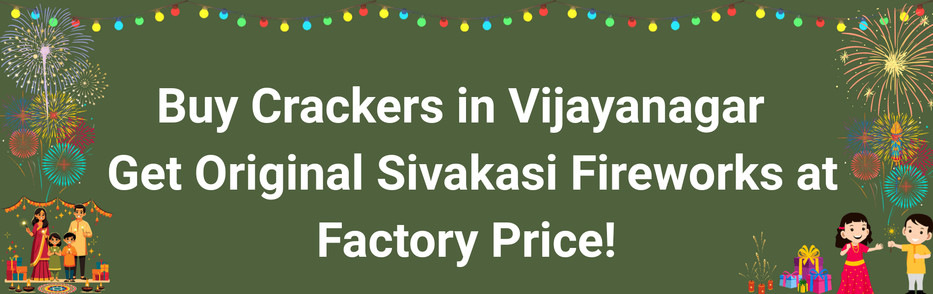 Colorful Sivakasi fireworks and Diwali crackers available for delivery in Vijayanagar Bangalore