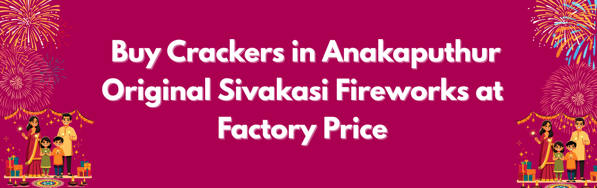 Colorful Sivakasi fireworks display representing Diwali crackers delivery in Anakaputhur