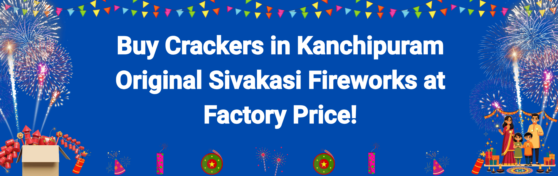 Colorful Sivakasi fireworks and Diwali crackers available for online delivery in Kanchipuram