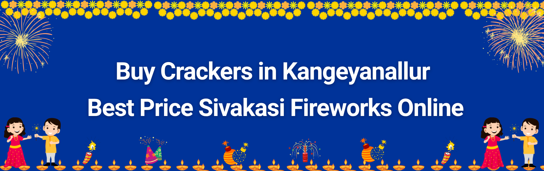 Colorful Sivakasi Diwali crackers and fireworks available for home delivery in Kangeyanallur