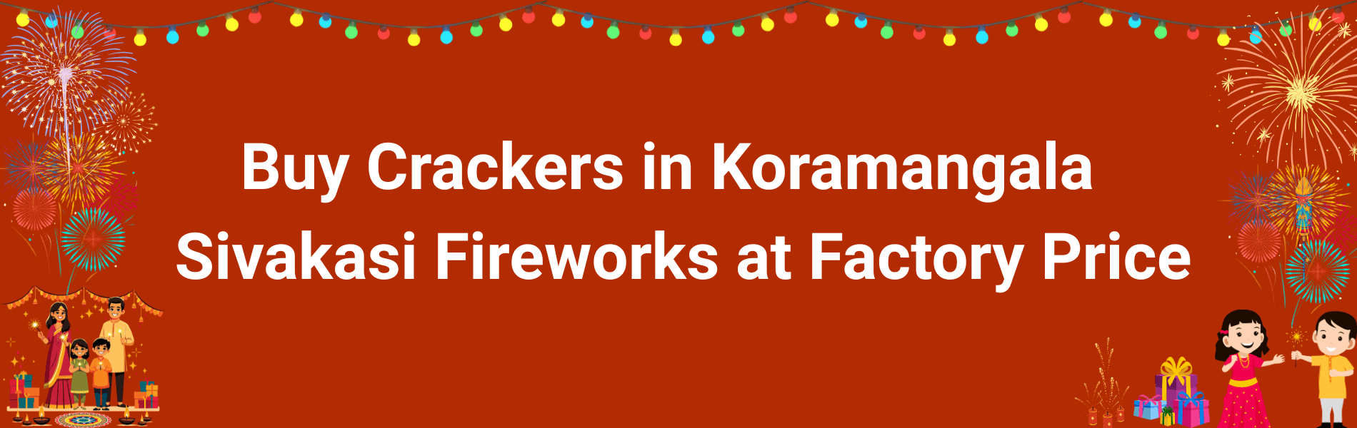Colorful Sivakasi Diwali fireworks display for families buying crackers in Koramangala Bengaluru
