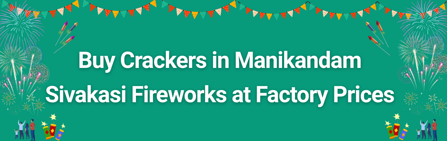 Colorful Sivakasi fireworks display for Diwali celebrations in Manikandam with family enjoying sparklers