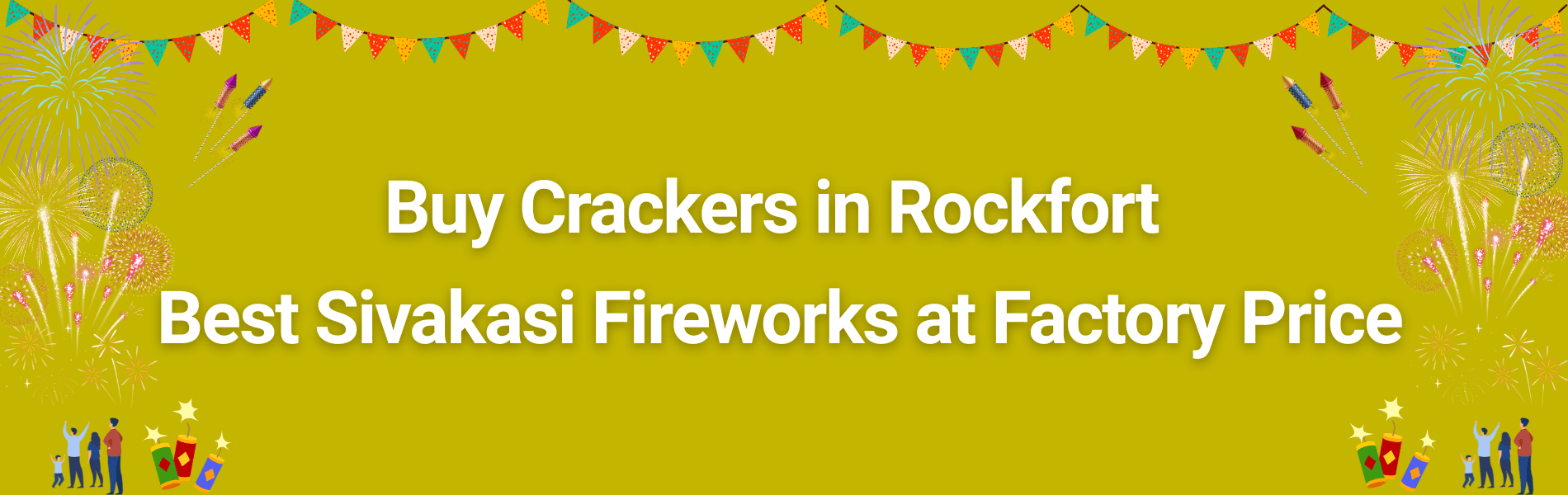 Colorful Sivakasi fireworks display for Diwali celebrations in Rockfort Trichy