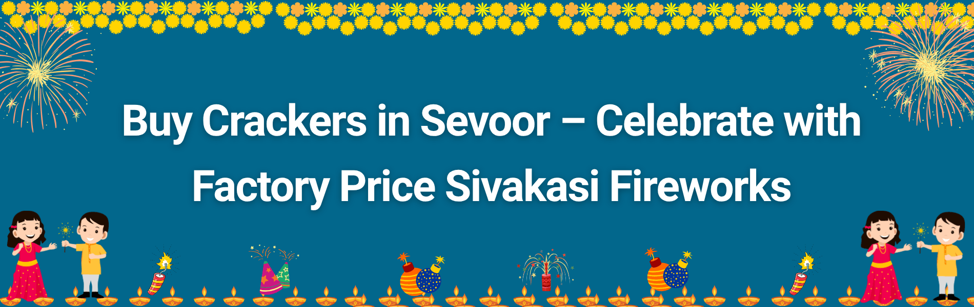 Colorful Sivakasi fireworks and Diwali crackers available for delivery in Sevoor from PMS Crackers