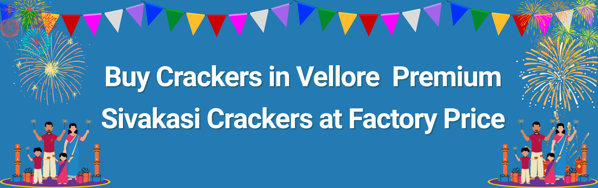 Colorful Sivakasi fireworks and Diwali crackers available for delivery in Vellore city