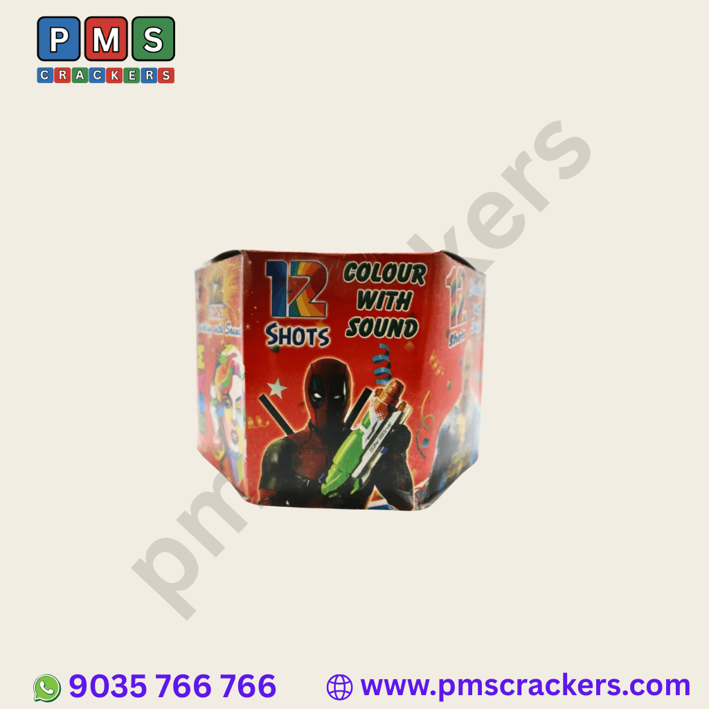 12 Shot Aerial Colour Bomb (Mega Size) 12 ஷாட்